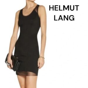 Helmut Lang Black Sheath Dress size small